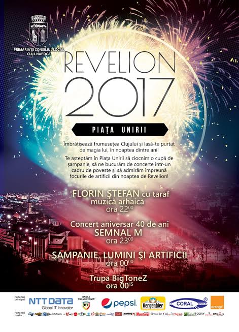 31.12 Revelion 2017 în Piața Unirii
