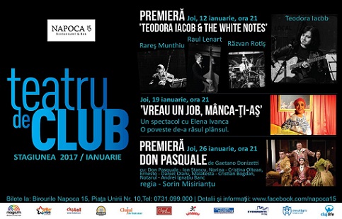 19.01 Teatru de club: “Vreau un job, manca-ţi-aş”