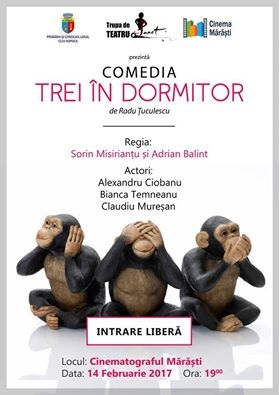 14.02 Piesa de teatru: Trei în dormitor