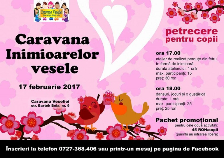 17.02 „Caravana Inimioarelor Vesele” – petrecerea pentru copii