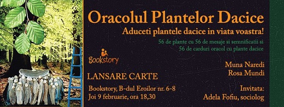09.02 Lansare de carte: Oracolul plantelor dacice