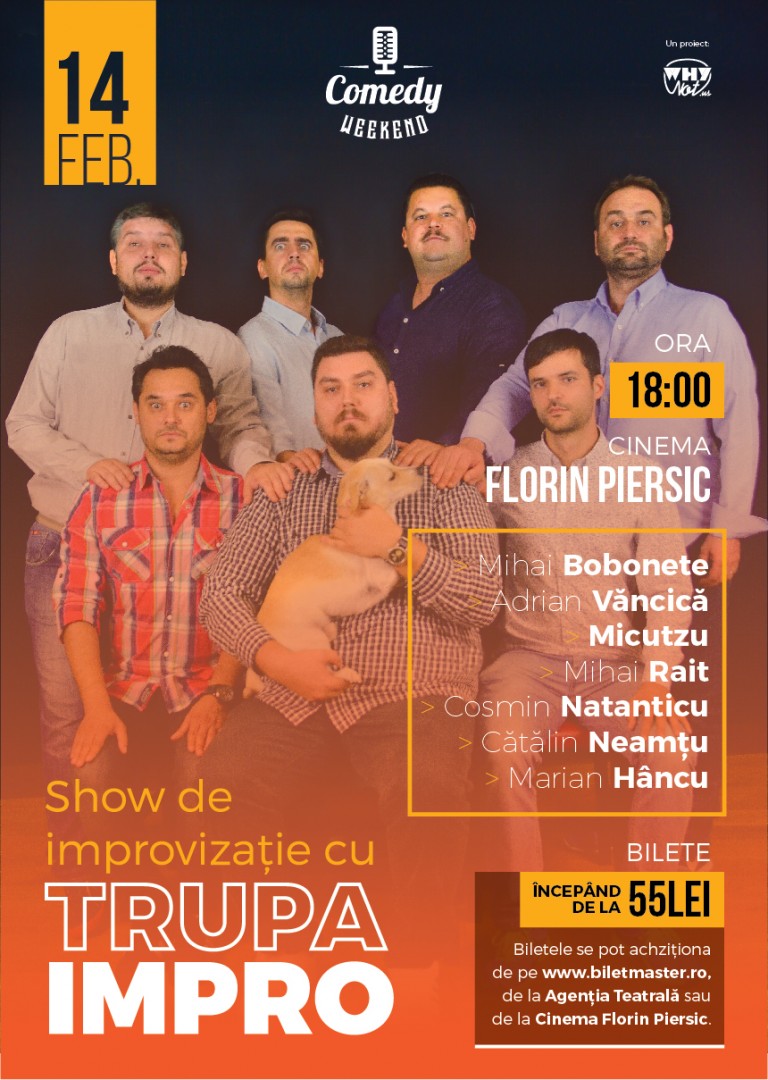 14.02 Show de improvizație cu Trupa ImPro