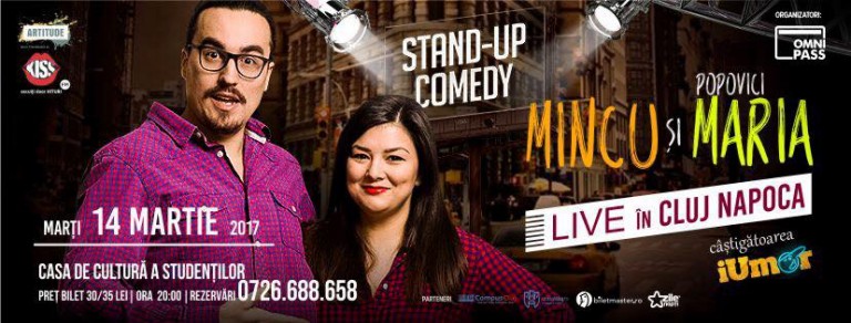 14.03 Stand Up Comedy: Mincu și Maria Popovici
