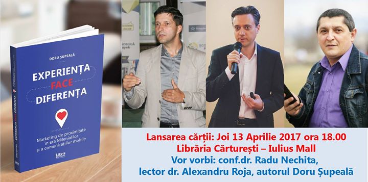 13.04 Lansare de carte: Experiența face diferența