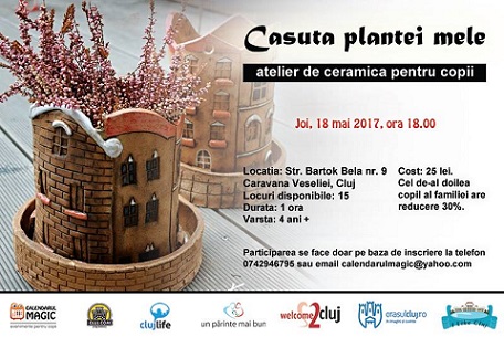 18.05  “Casuta plantei mele” – Atelier de ceramica pentru copii