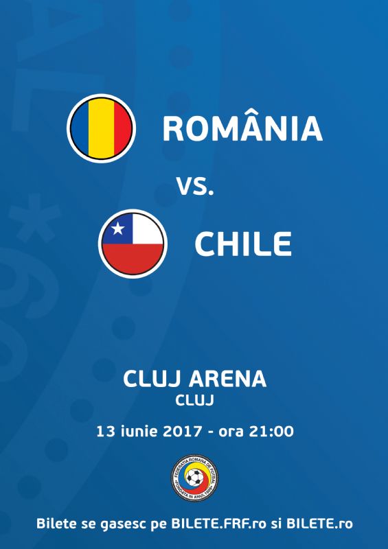 13.06 Meci de fotbal: România – Chile