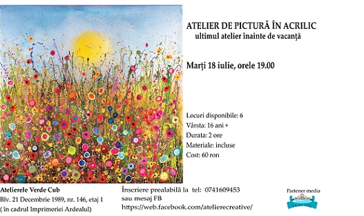 18.07 Atelier de pictură în acrylic.Impresionismul