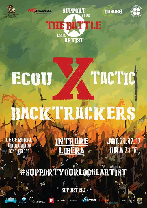 20.07 Concert: The BackTrackers X TacTic X Ecou