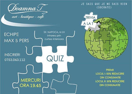 12.07 Concurs: Seara de quiz