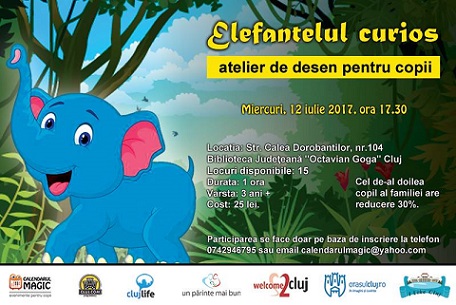 12.07 “Elefantelul curios” – Atelier de desen pentru copii