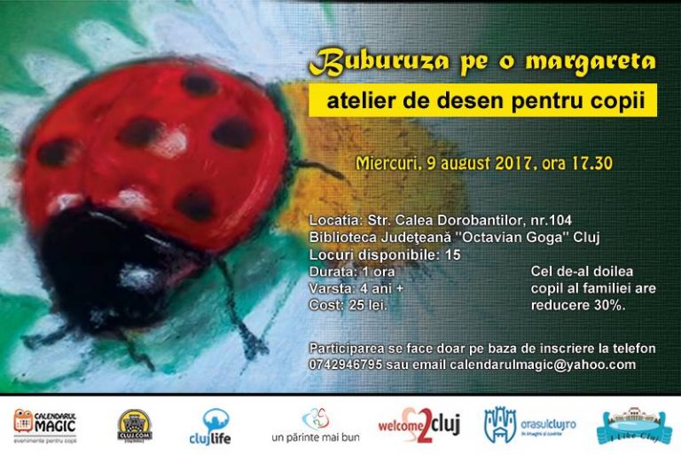09.08 Buburuza pe o margareta – Atelier de desen pentru copii