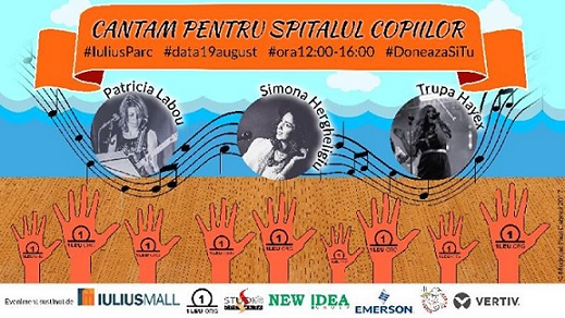 19.08 Eveniment caritabil: Cantam Pentru Spitalul Copiilor