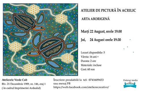 24.08 Atelier de pictura in acrilic: Arta aborigena
