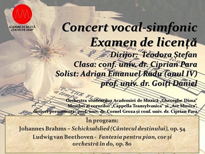 27.03 Concert vocal-simfonic. Examen de licenţă