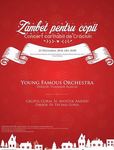 23.12 Concert caritabil de Craciun: Zambet pentru copii