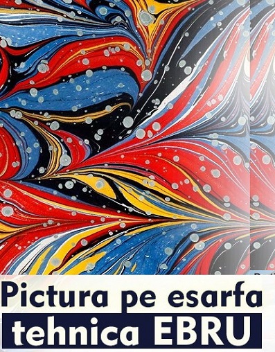 23.10 Pictura pe esarfa: tehnica ebru