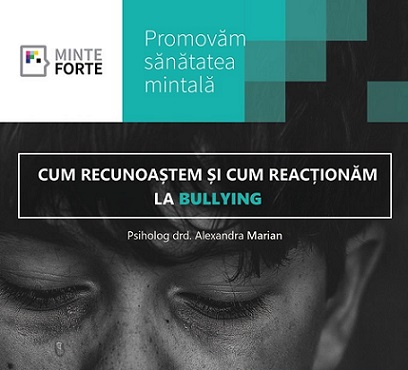 26.11 Seminar: Bullying – Cum îl recunoaștem și cum reacționăm?
