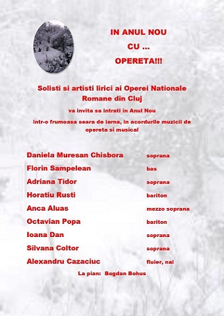 18.01 Concert: În anul nou cu … opereta!!!