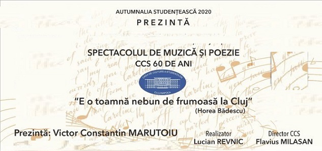 28.10 Spectacol de muzică și poezie: CCS 60 de ani