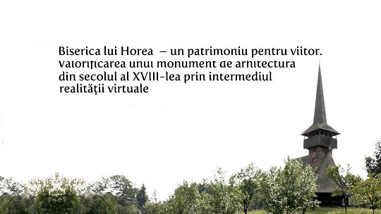 19.11 Conferință proiect Biserica lui Horea – un patrimoniu pentru viitor