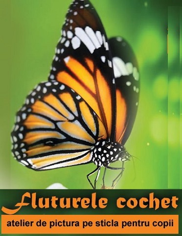 30.03 Atelier de pictură pe sticlă pentru copii: Fluturele cochet