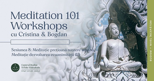 16.06 Workshop: Meditatie pretioasa nastere umana/Meditatie dezvoltarea ecuanimitatii