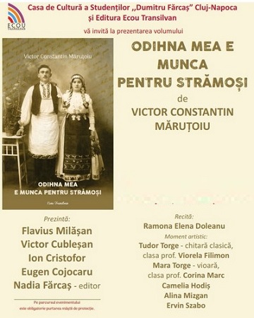 22.07 Lansare de carte: Odihna mea e munca pentru strămoși