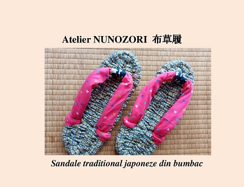 15.09 Atelier Nunozori: sandale japoneze din bumbac