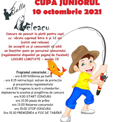 10.10 Concurs de pescuit pentru copii: Cupa juniorul