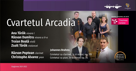 3.11 Recital cameral: Cvartetul Arcadia, Răzvan Poptean, Christophe Alvarez