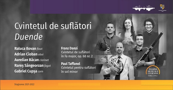 4.11 Recital cameral: Cvintetul de suflători Duende