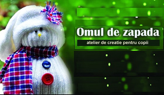 7.12 Atelier de creatie pentru copii: Omul de zapada