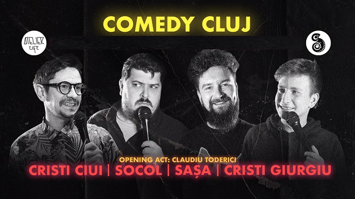 17.02 Stand-up Comedy: Socol, Sașa, Cristi Ciui și Cristi Giurgiu