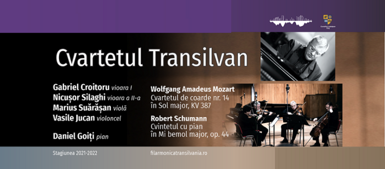 30.03 Concert vocal-simfonic: Cvartetul Transilvan