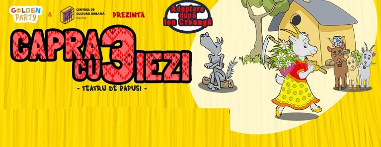15.04 Teatru de păpuși pentru copii: Capra cu 3 iezi