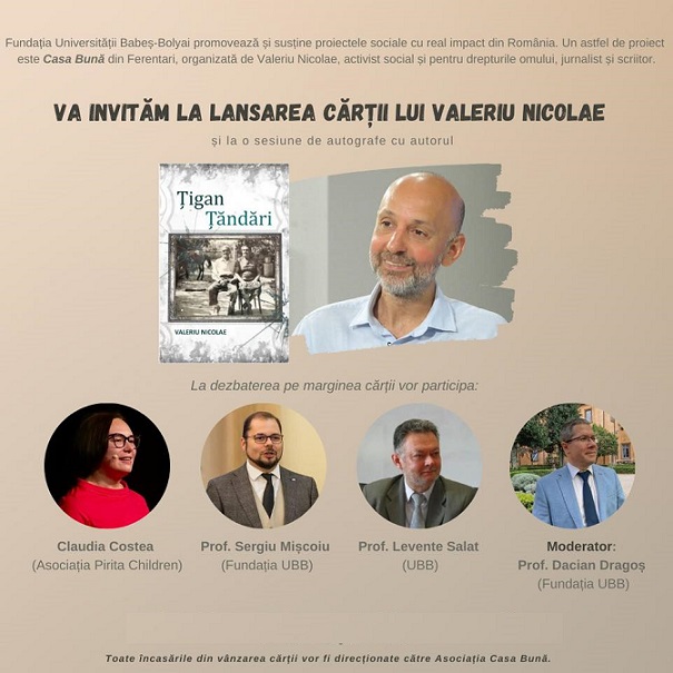 6.05 Lansare de carte: Țigan Țăndări