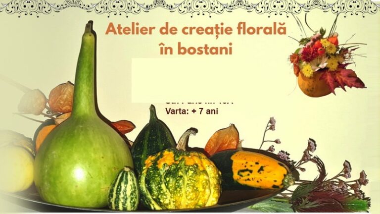 21-22.10 Atelier de creație florală pentru copii
