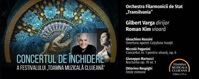 28.10 Concert de închidere a Toamnei Muzicale Clujene – dirijor Gilbert Varga
