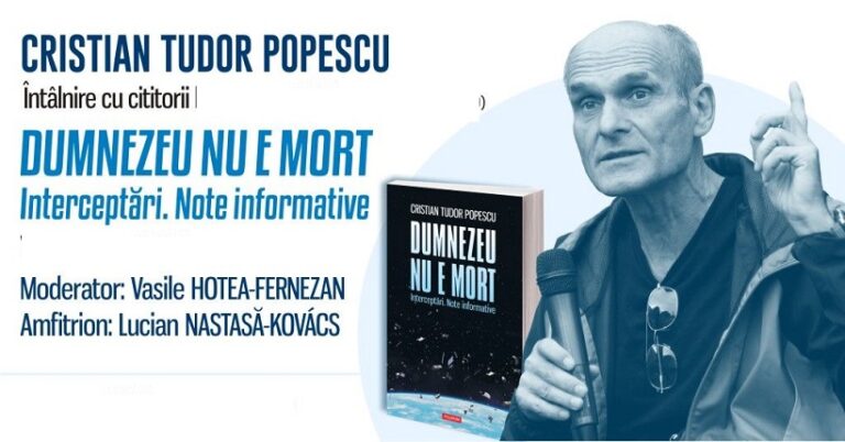 14.10 Întâlnire cu Cristian Tudor Popescu