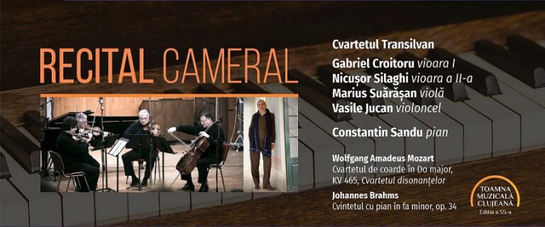 26.10 Recital cameral: Cvartetul Transilvan şi Constantin Sandu