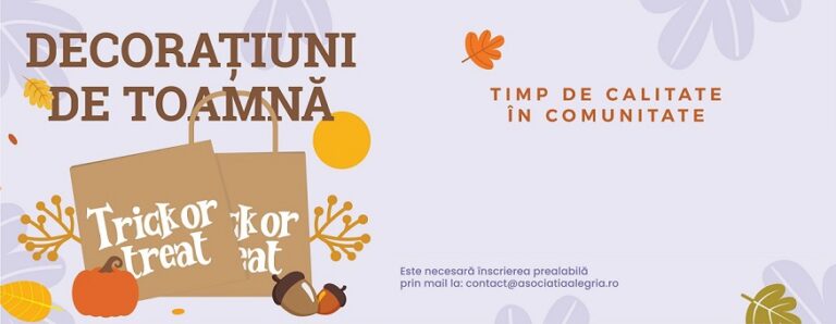 7.10 Eveniment pentru copii: Decorațiuni de toamnă