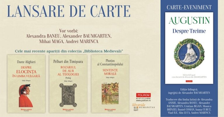 25.10 Lansare de carte: Despre Treime