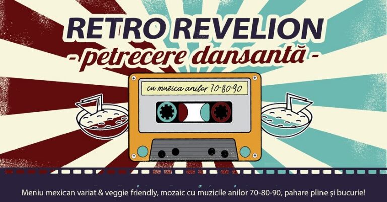 31.12 Petrecere dansantă cu muzica anilor ’70, ’80, ’90: Retro Revelion