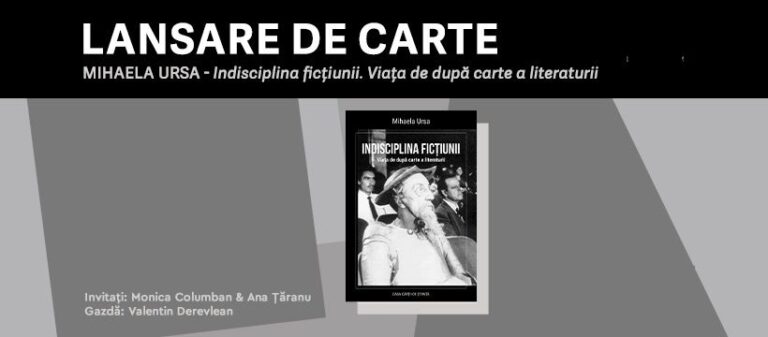 11.01 Lansare de carte: Indisciplina ficțiunii