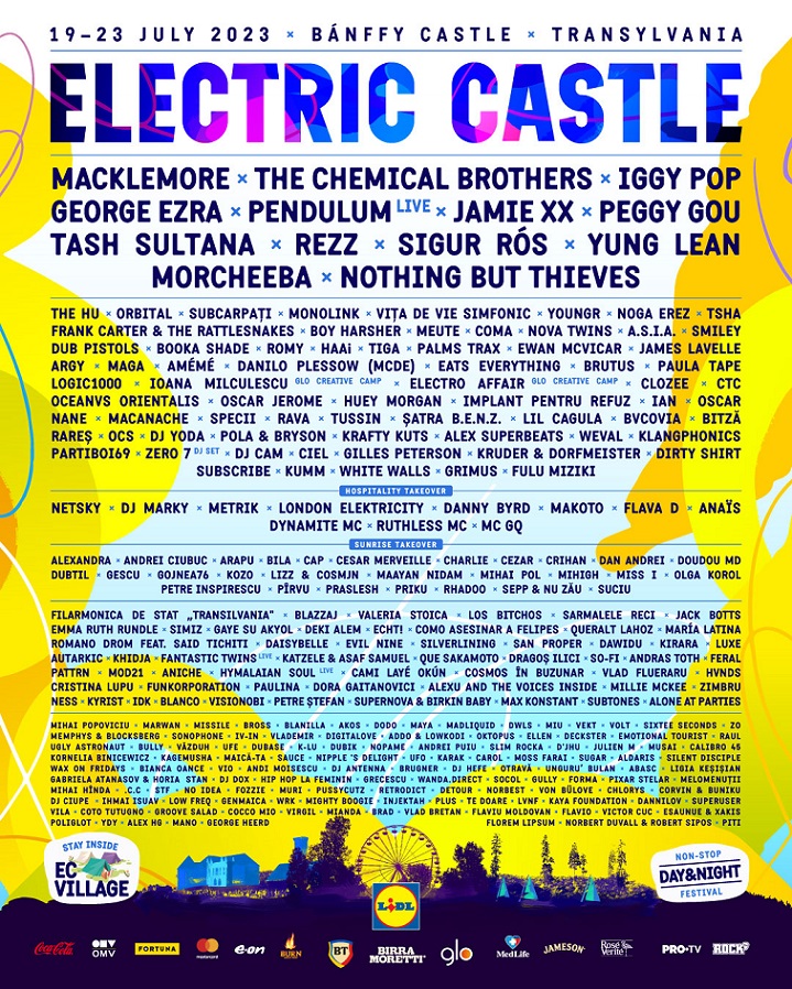Line-up complet pentru Electric Castle 2023