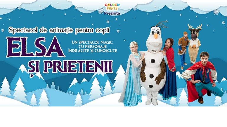 22.04 Spectacol de animatie pentru copii: Elsa si prietenii