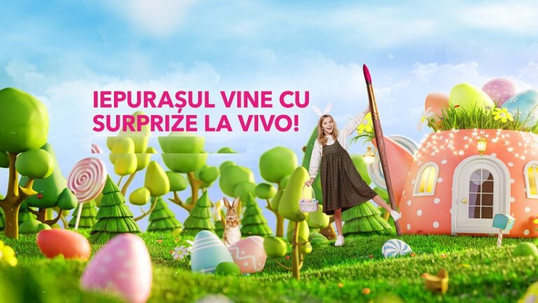 8.04 Eveniment pentru copii: Iepurașul vine cu surprize la VIVO!