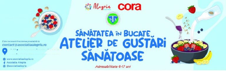 19.05 Eveniment pentru copii: Atelier de gustări sănătoase
