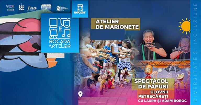 2.06 Atelier și spectacol de marionete: Clovnii petrecăreți