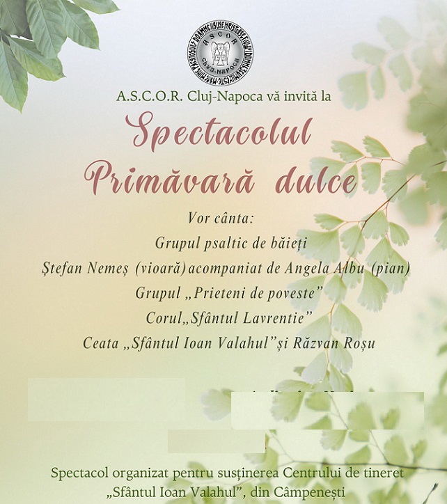 9.05 Spectacol: Primăvară dulce